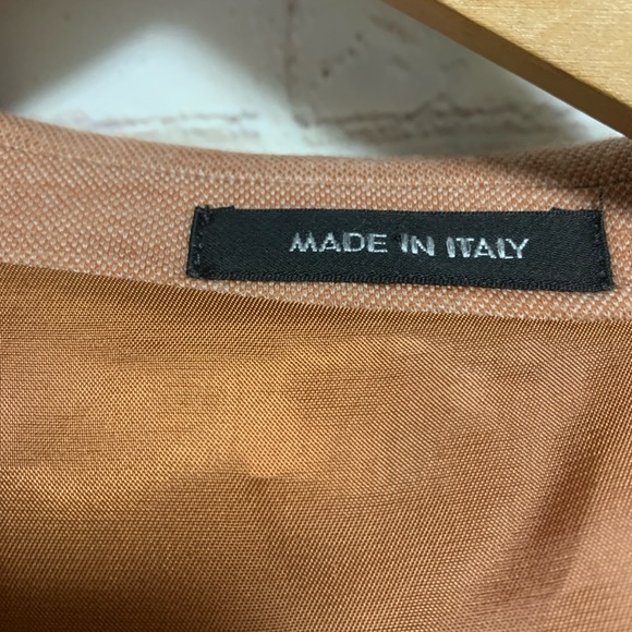 Loro Piana x Saks Fifth Avenue Chiffon Orange Wool Sport Coat Italy 46 L - Picture 9 of 15